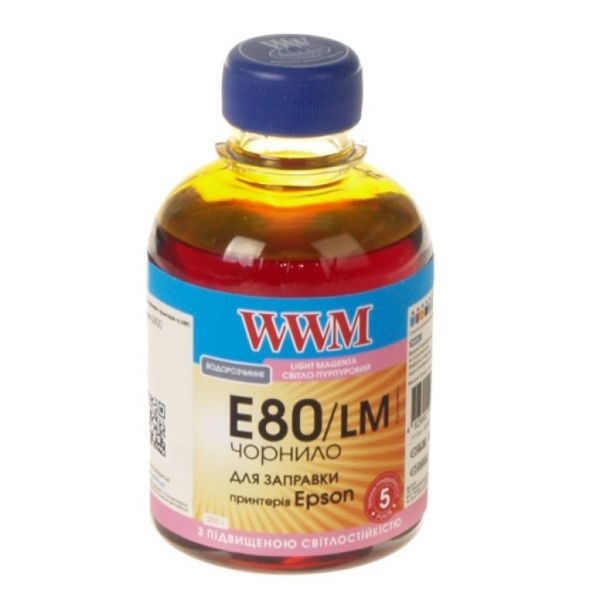  WWM Epson L800/L805/L810/L850/L1800, Light Magenta, 200 ,  (E80/LM) -  1