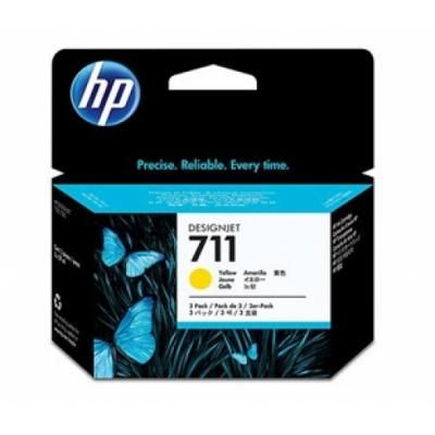  HP DJ No.711 3-Pack DesignJet 120/520 Yellow (CZ136A) -  1