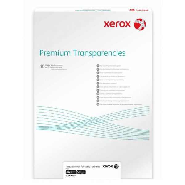    XEROX A4 Universal Transparency +14mm Removable Stripe/100 (003R98198) -  1