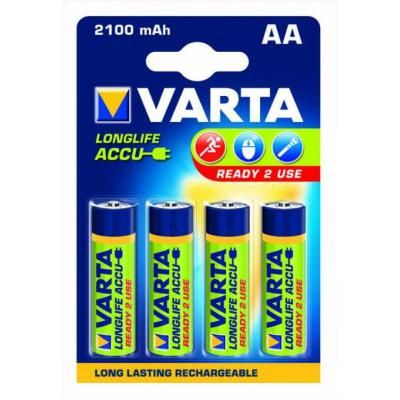  Varta AA Long Life Accu 2100mAh * 4 NI-MH (READY 2 USE) (56706101404) -  1