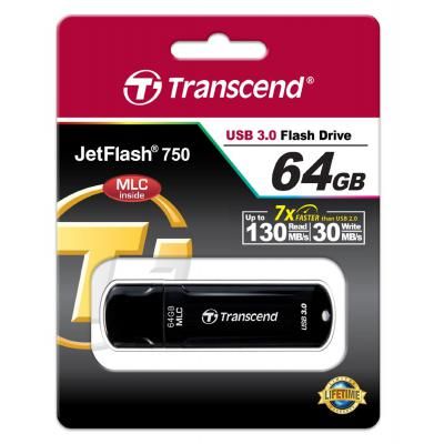 USB   Transcend 64GB JetFlash 750 USB 3.0 (TS64GJF750K) -  5