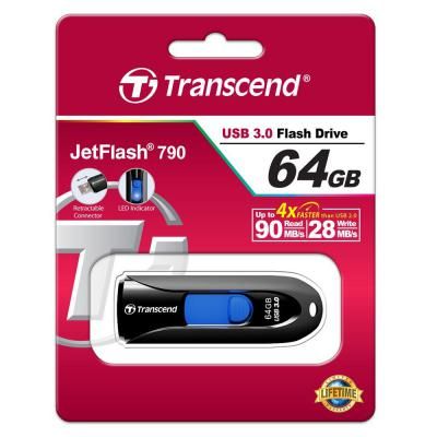 USB   Transcend 64GB JetFlash 790 USB 3.0 (TS64GJF790K) -  5