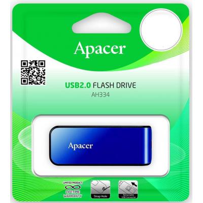 USB   Apacer 32GB AH334 blue USB 2.0 (AP32GAH334U-1) -  6