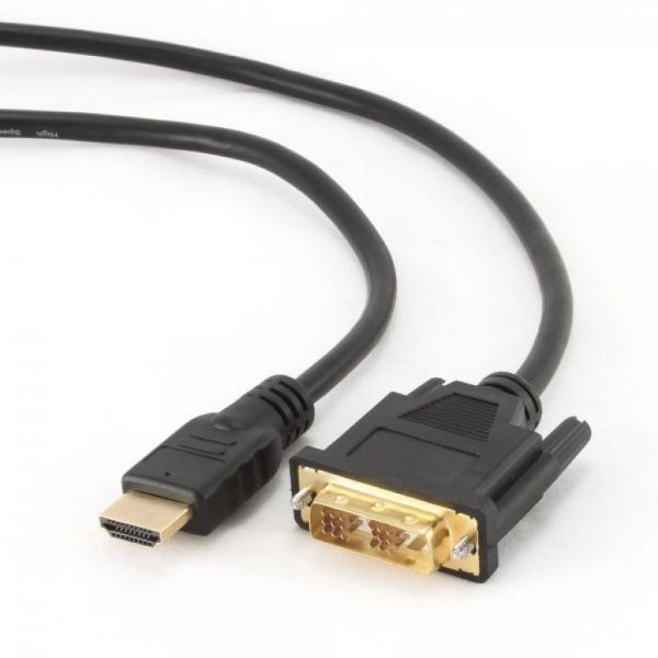   HDMI to DVI 18+1pin M, 0.5m Cablexpert (CC-HDMI-DVI-0.5M) -  1