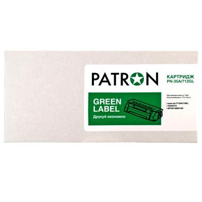  PATRON HP LJ CB435A/CANON 712 GREEN Label (PN-35A/712GL) -  3