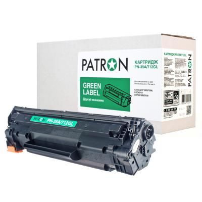  Patron HP LJ CB435A/CANON 712 GREEN Label (PN-35A/712GL) -  1