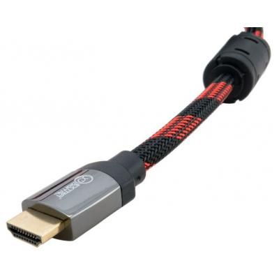  HDMI to HDMI, 1.5m, Extradigital, v2.0, 28 AWG, Gold, Nylon, Hi-Speed (KBH1633) -  3