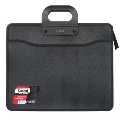  -  Axent 4, 3 compartments, black, with zipper closure (1603-01-) -  1