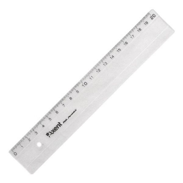  Axent plastic, 20cm, clear (7320-) -  1