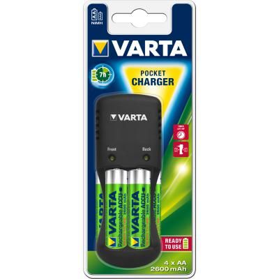     Varta Pocket Charger + 4AA 2600 mAh NI-MH (57642101471) -  1