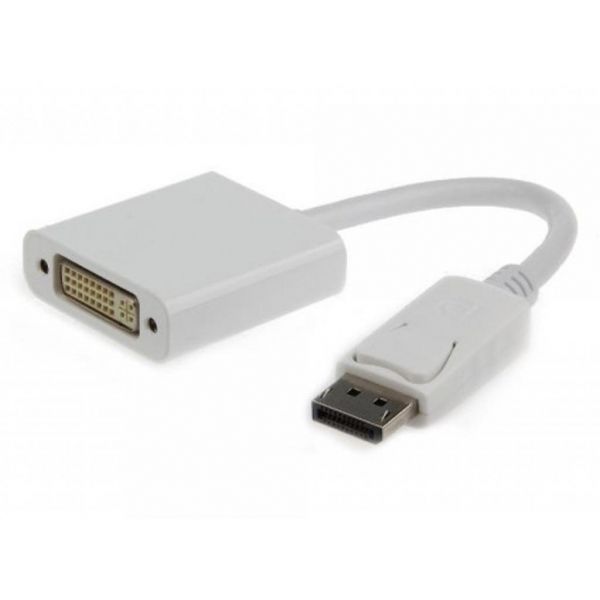  DisplayPort (M) - DVI (F), Cablexpert, White, 10  (A-DPM-DVIF-002-W) -  1