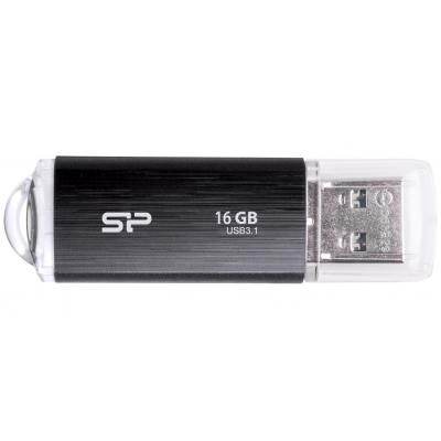 USB 3.1 Flash Drive 16Gb Silicon Power Blaze B02 Black / SP016GBUF3B02V1K -  1