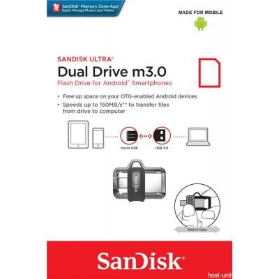 USB   SANDISK 64GB Ultra Dual Black USB 3.0 OTG (SDDD3-064G-G46) -  7