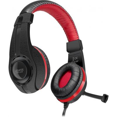  Speedlink LEGATOS Stereo Gaming Headset Black-Red (SL-860000-BK) -  1