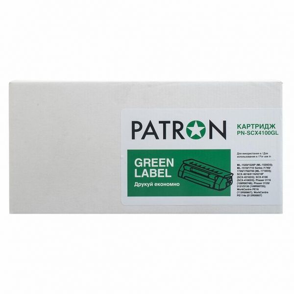  PATRON SAMSUNG ML-1710/SCX-4100 GREEN Label (PN-SCX4100GL) -  2