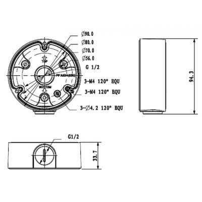   Dahua DH-PFA135, White, 9034 , 20 (G1/2"),  1 , 160 -  5