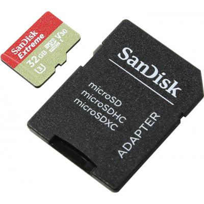  '  ' SanDisk 32GB microSD class 10 V30 A1 UHS-I U3 Extreme Action (SDSQXAF-032G-GN6AA) -  2