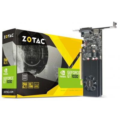 ³ GeForce GT1030, Zotac, 2Gb DDR5, 64-bit, DVI/HDMI, 1468/6000MHz, Low Profile (ZT-P10300A-10L) -  1