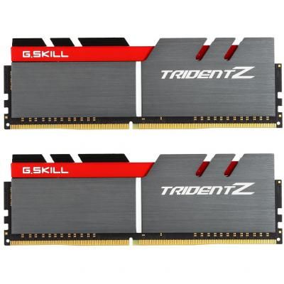  '  ' DDR4 16GB (2x8GB) 3200 MHz Trident Z Silver H/ Red G.Skill (F4-3200C16D-16GTZB) -  1