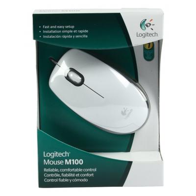  Logitech M100 White (910-005004) -  6