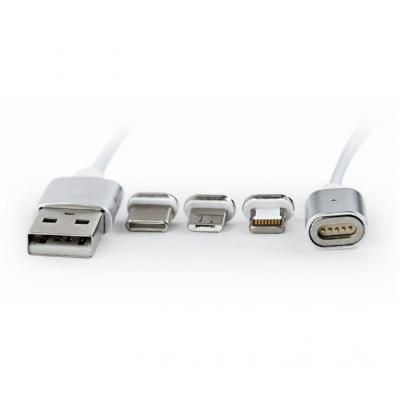  Cablexpert (CC-USB2-AMLM31-1M), USB 2.0 - Lightning/Micro/USB-C USB, 1,  -  3