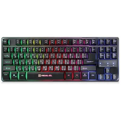  REAL-EL Gaming 8710 TKL Backlit Ukr Black -  1