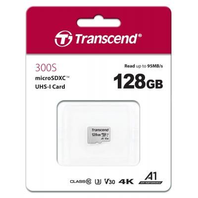  '  ' microSDXC, 128Gb, Transcend 300S, Class10 UHS-I U1 A1 V30,  , R95/W45 (TS128GUSD300S) -  2