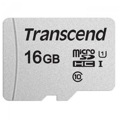   Transcend 16GB microSDHC class 10 UHS-I U1 (TS16GUSD300S-A) -  2