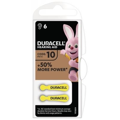  Duracell 10 / P10 / PR70 Zinc Air (1.4V) * 6 (5007510/5011445) -  1