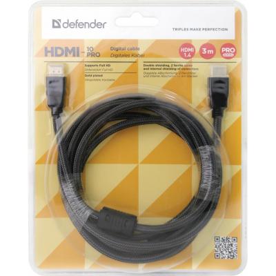   HDMI to HDMI 3m HDMI-10PRO v1.4 Defender (87434) -  3