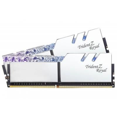     DDR4 16GB (2x8GB) 3000 MHz TridentZ RGB ROYAL G.Skill (F4-3000C16D-16GTRS) -  3