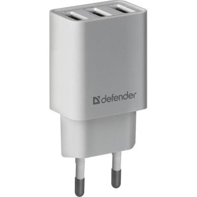   Defender UPA-31 white, 3xUSB, 5V / 3.1A (83587) -  1