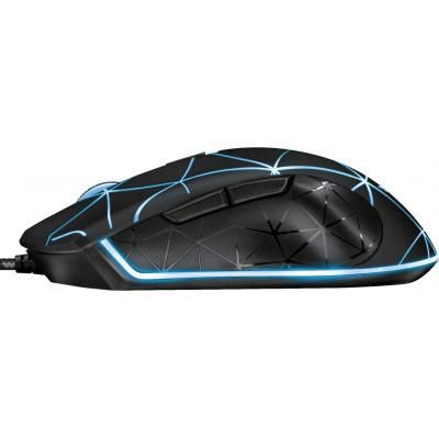  Trust GXT 133 Locx Illuminated Gaming, Black, USB, , 800/1200/2400/4000 dpi, 6  , LED     4   , 1.8  (22988) -  3