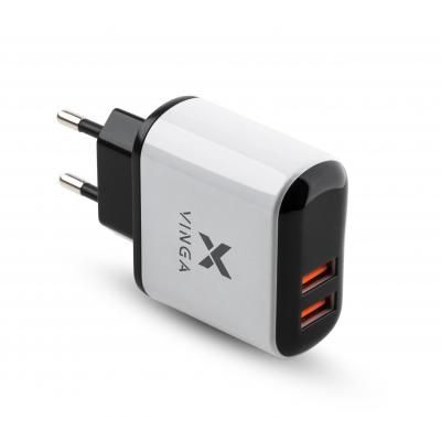   Vinga 2 Port QC3.0 Display Wall Charger (VWCQAADW) -  1