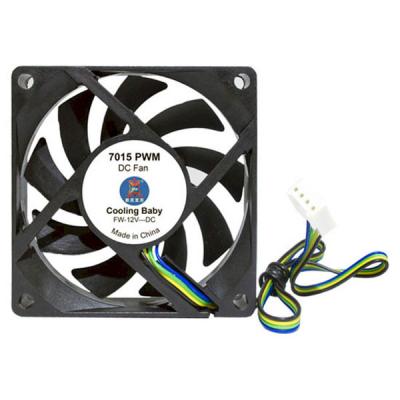  70 mm 7015 PWM Cooling Baby 70x70x15 HB 12 0,15 24,3, 600 - 3000 / 4-pin PWM -  1