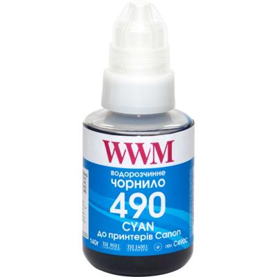  WWM Canon G1400/G2400/G3400, Cyan, 140 ,  (C490C) -  1