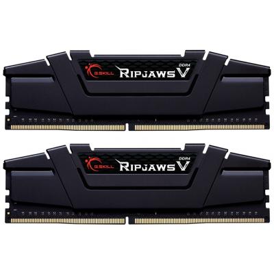 ' 32Gb x 2 (64Gb Kit) DDR4, 3200 MHz, G.Skill Ripjaws V, Black, 16-18-18-38, 1.35V,   (F4-3200C16D-64GVK) -  1