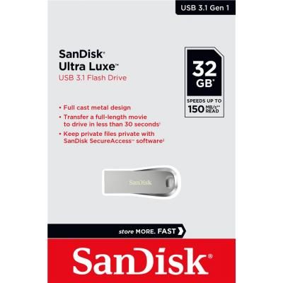 USB   SANDISK 32GB Ultra Luxe USB 3.1 (SDCZ74-032G-G46) -  5