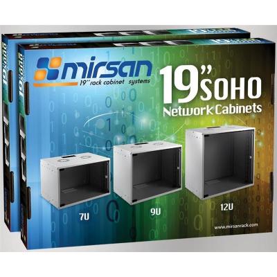 MIRSAN  SOHO 19"[9U 535x300, RAL 7035] MR.SOH09U30DE.02 -  1