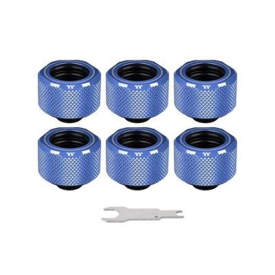    ThermalTake Pacific C-Pro G1/4 PETG 16mm OD Fitting Kit - Blue (CL-W210-CU00BU-B) -  1