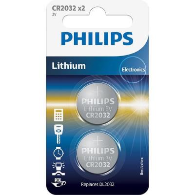  PHILIPS CR2032 Lithium BLI 2 (CR2032P2/01B) -  1