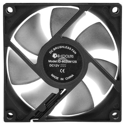  80 , ID-Cooling NO-8025-SD, Black, 80x80x25 , 2000 /, 21 , 3-pin -  3