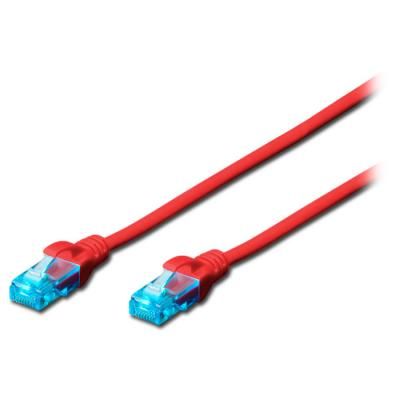 - 3, UTP, cat.5e, AWG 26/7, CCA, PVC, red DIGITUS (DK-1512-030/R) -  1