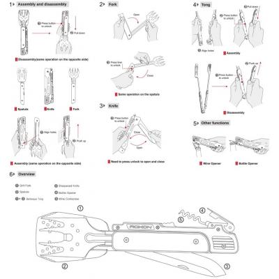  Roxon Multi BBQ Tool (S601) -  8