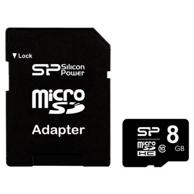  '  ' Silicon Power 8GB microSD class 10 (SP008GBSTH010V10SP) -  1