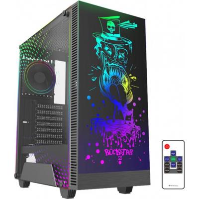  GameMax RockStar 2 Black,  , ATX/microATX/Mini-ITX, 1x120  LED, 421x210x460  (RockStar 2) -  10