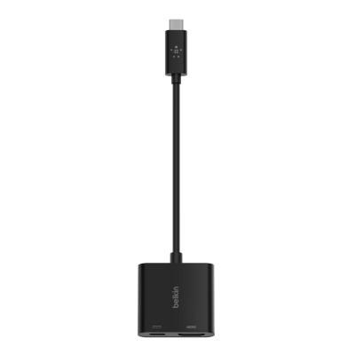  Belkin USB Type-C - HDMI+USB Type-C (M/F), Black (AVC002BTBK) -  3