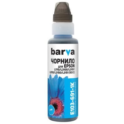  BARVA EPSON L1110/L3100 (103) CYAN 100  OneKey (E103-691-1K) -  1