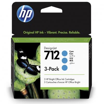  HP DJ No.712 DesignJet 230/630 Cyan 3-Pack 29-ml (3ED77A) -  1