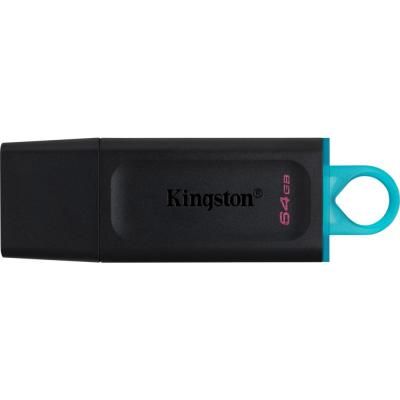 USB3.2 Flash Drive 64GB Kingston DT Exodia Black/Teal (DTX/64GB) -  1